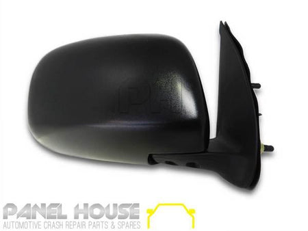 Panel House - Door Mirror PAIR Black Manual Fits Toyota HILUX Ute GGN KUN TGN 05 - 11 - 4X4OC™ | 4x4 Offroad Centre