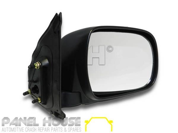 Panel House - Door Mirror PAIR Black Manual Fits Toyota HILUX Ute GGN KUN TGN 05 - 11 - 4X4OC™ | 4x4 Offroad Centre