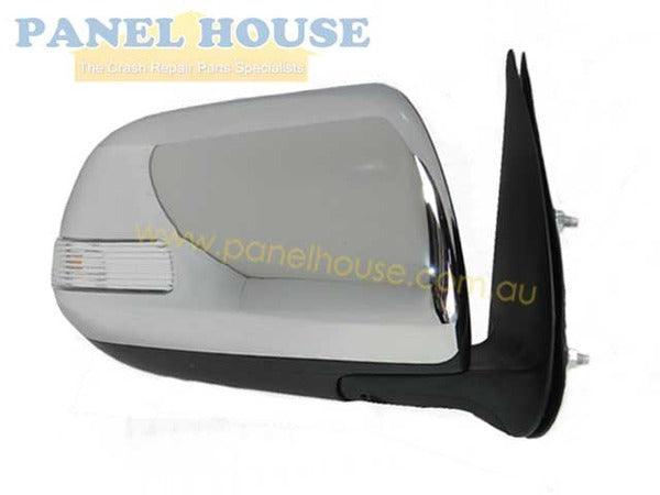 Panel House - Door Mirror PAIR Chrome Electric With Blinker Fits Toyota Hilux 2011 - 2014 RH+LH - 4X4OC™ | 4x4 Offroad Centre