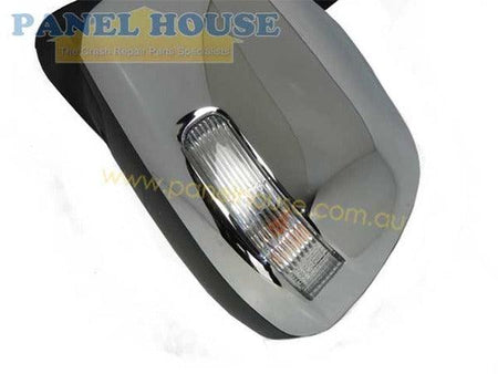 Panel House - Door Mirror PAIR Chrome Electric With Blinker Fits Toyota Hilux 2011 - 2014 - 4X4OC™ | 4x4 Offroad Centre