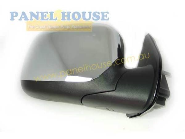 Panel House - Door Mirror RIGHT Chrome Electric fits Holden Rodeo RA Isuzu DMAX - 4X4OC™ | 4x4 Offroad Centre