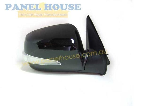 Panel House - Door Mirror RIGHT Electric Black With Blinker fits Holden Rodeo RA 06 - 08 - 4X4OC™ | 4x4 Offroad Centre