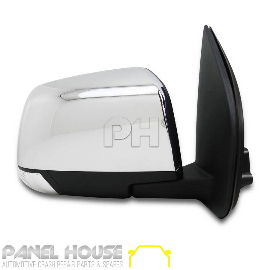 Panel House - Door Mirror RIGHT With Blinker Chrome AUTO FOLD fits Isuzu D - Max 12 - 14 Ute DMAX RH - 4X4OC™ | 4x4 Offroad Centre