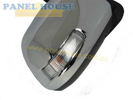 Panel House - Door Mirror With Indicator RIGHT Chrome Fits Toyota Hilux 11 - 14 - 4X4OC™ | 4x4 Offroad Centre