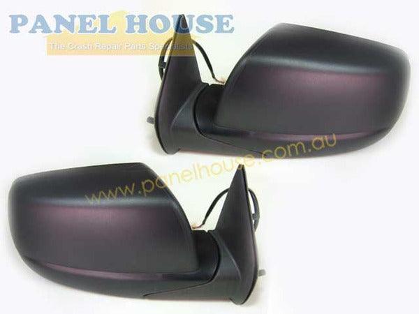 Panel House - Door Mirrors PAIR Black Electric fits Mazda BT50 06 - 11 & Ford Ranger PJ PK 06 - 11 - 4X4OC™ | 4x4 Offroad Centre