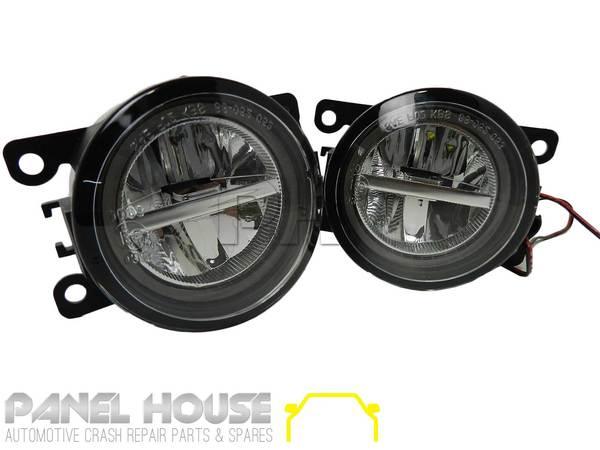 Panel House - Fog Lights PAIR Twin LED with Halo fits Ford Ranger PX1 2011 - 2015 - 4X4OC™ | 4x4 Offroad Centre