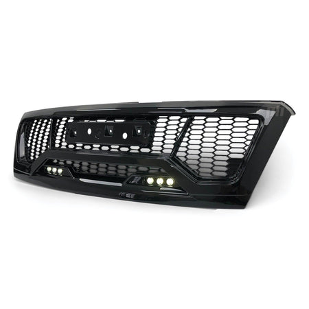 Panel House - Grill Gloss Black LED DRL Style Fits Isuzu DMAX 2017 - 2020 2WD 4WD - 4X4OC™ | 4x4 Offroad Centre