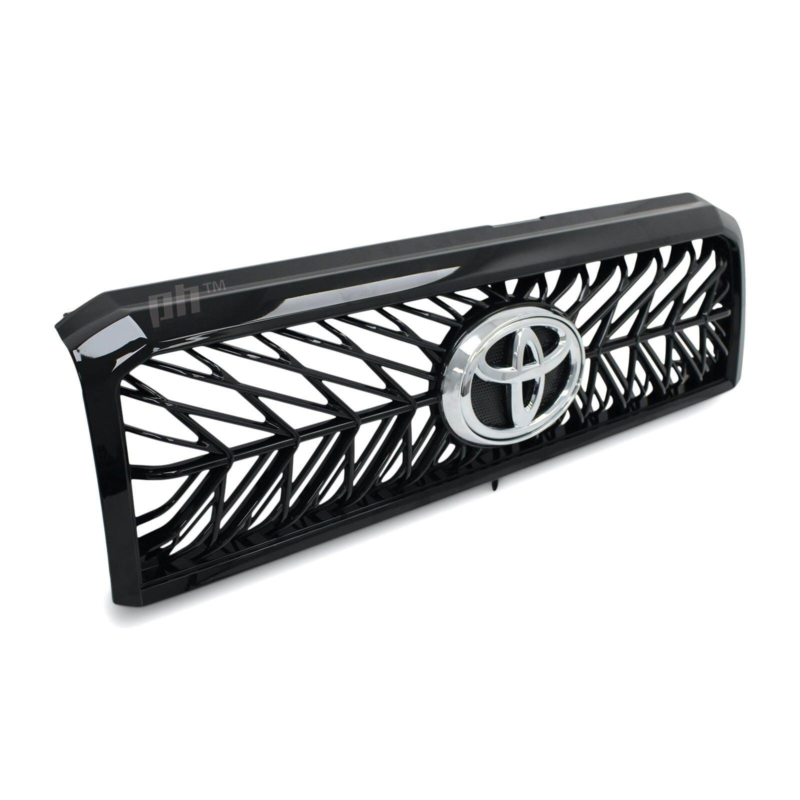 Panel House - Grill Gloss Black Web Style Fits Toyota Landcruiser 76 78 79 Series 2007 - 2021 - 4X4OC™ | 4x4 Offroad Centre