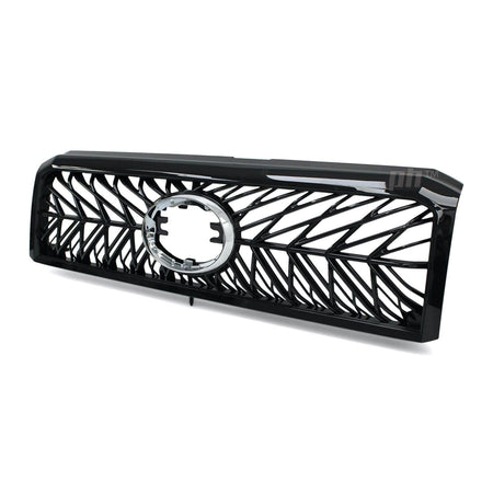 Panel House - Grill Gloss Black Web Style Fits Toyota Landcruiser 76 78 79 Series 2007 - 2021 - 4X4OC™ | 4x4 Offroad Centre