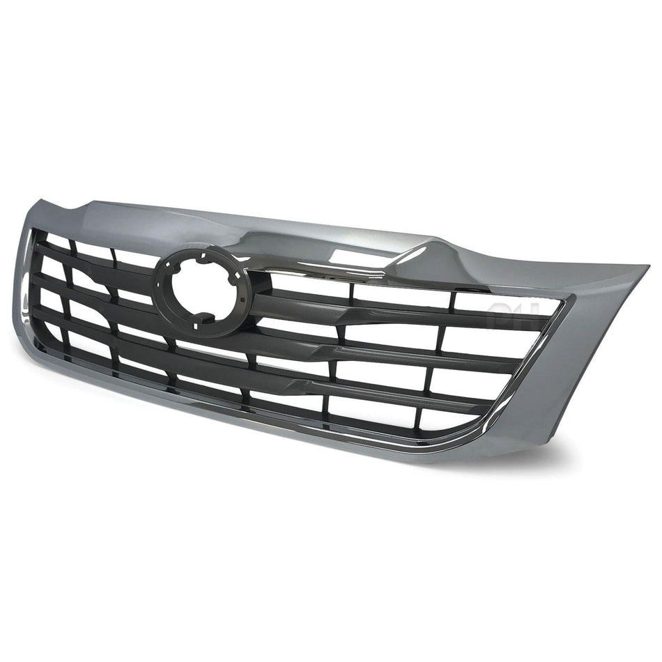 Panel House - Grill Replacement Chrome & Grey Fits Toyota Hilux 2011 - 2015 SR5 - 4X4OC™ | 4x4 Offroad Centre