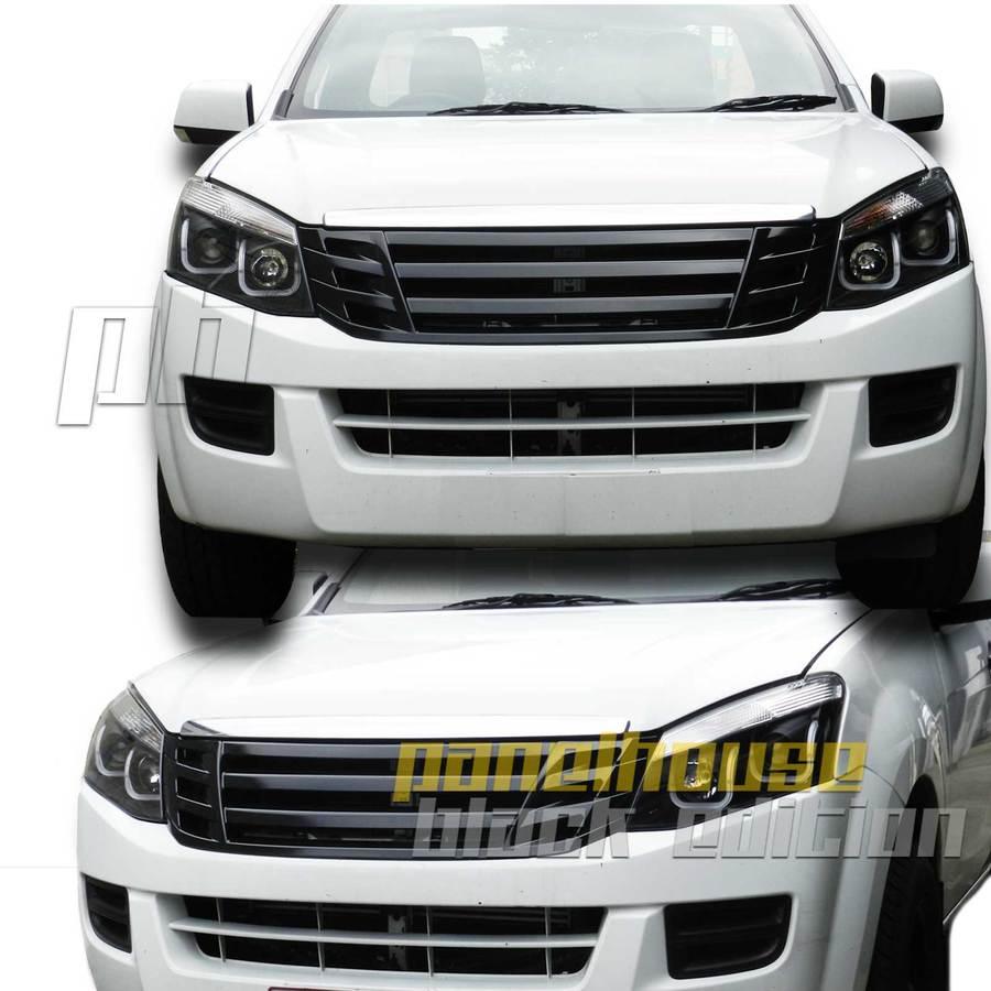 Panel House - Grill Upgrade Billet Style BLACK EDITION Grille Isuzu D - MAX Ute 12 - 16 DMAX - 4X4OC™ | 4x4 Offroad Centre