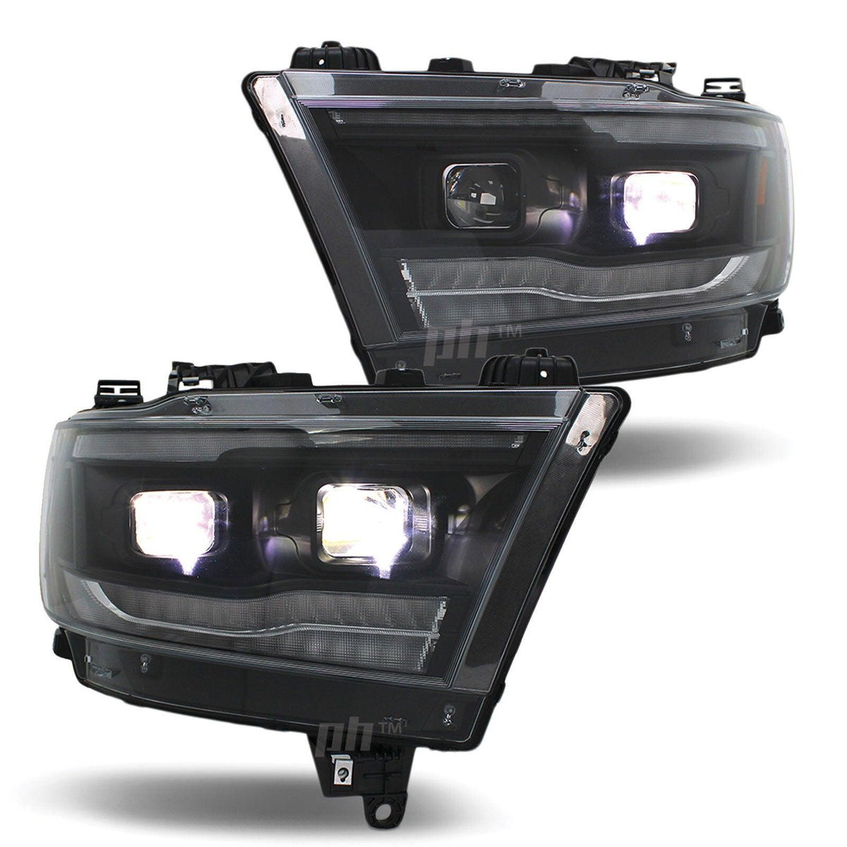 Panel House - Headlights LED Dual Projector Sequential Indicator fits Dodge RAM 1500 DT 19 - 21 - 4X4OC™ | 4x4 Offroad Centre