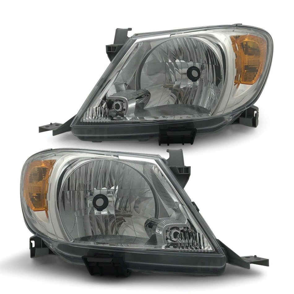 Panel House - Headlights PAIR Amber ADR Fits Toyota Hilux SR SR5 Workmate GGN KUN TGN 05 - 08 - 4X4OC™ | 4x4 Offroad Centre