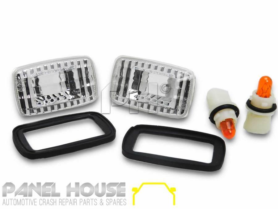 Panel House - Indicator Lights PAIR Clear Fits Toyota LANDCRUISER 76 78 79 Series 2007 - 2018 - 4X4OC™ | 4x4 Offroad Centre