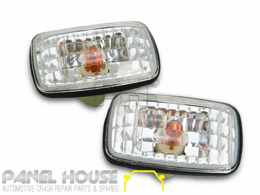 Panel House - Indicator Lights PAIR Clear Fits Toyota LANDCRUISER 76 78 79 Series 2007 - 2018 - 4X4OC™ | 4x4 Offroad Centre