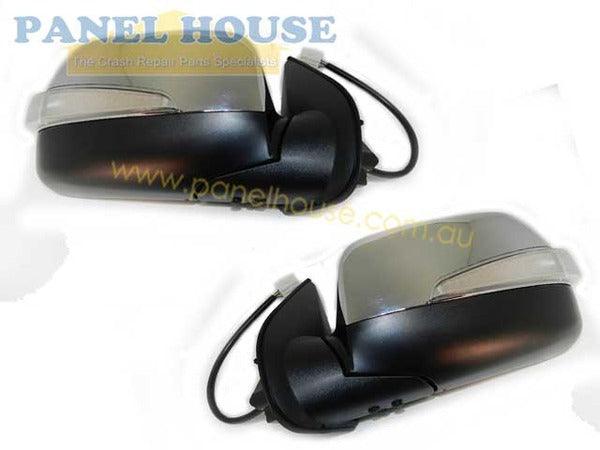 Panel House - Isuzu D - MAX DMAX 08 - 12 LH+RH Chrome Elec AUTO FOLD Door Mirrors Blinker NEW - 4X4OC™ | 4x4 Offroad Centre