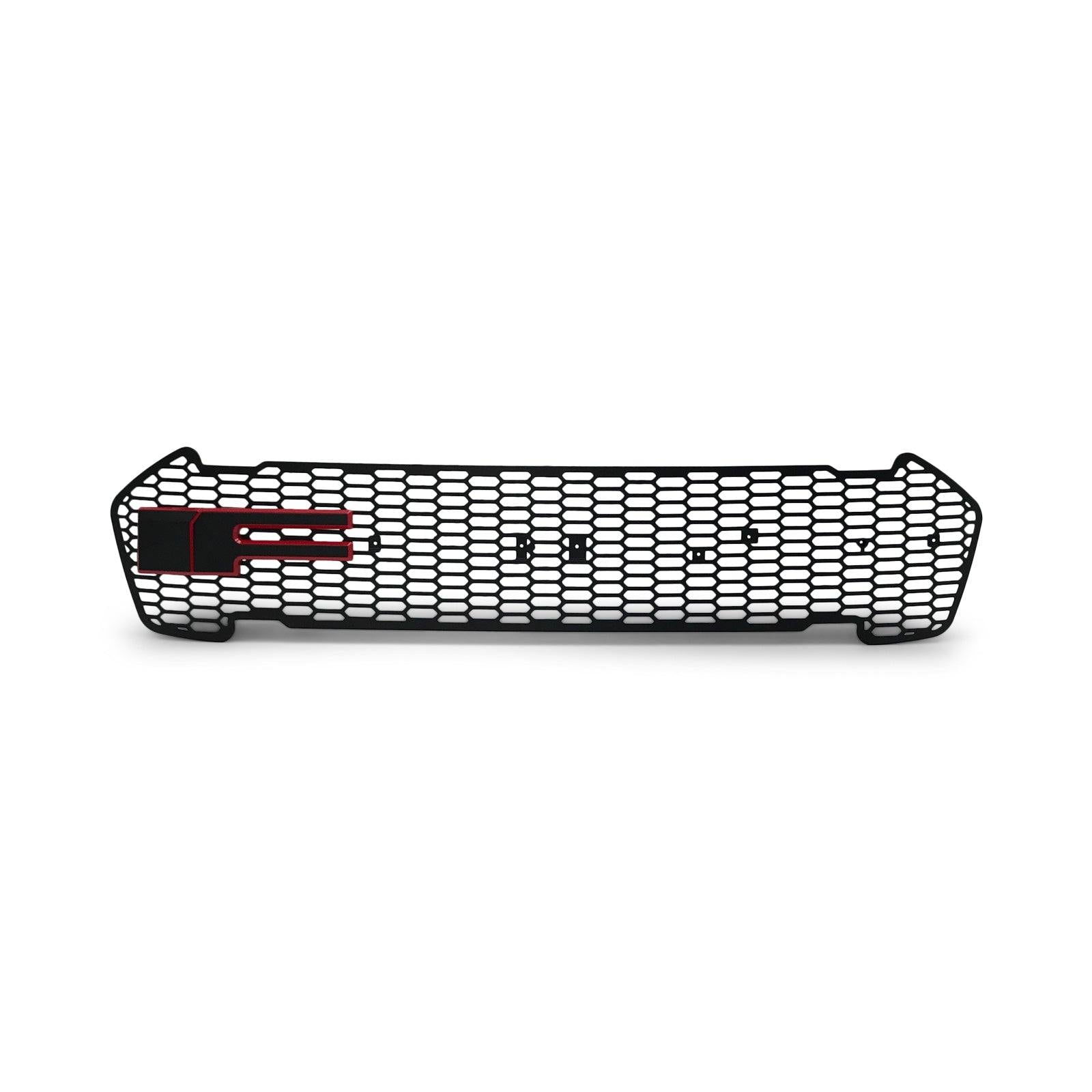 Panel House - Mesh Front Grill Red F Style fits Ford Ranger MK2 PX2 Raptor XLT Wildtrak 2015 - 2018 - 4X4OC™ | 4x4 Offroad Centre