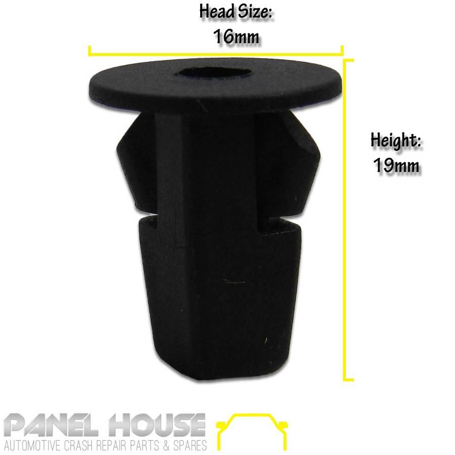 Panel House - Mud Flap CLIP SET 8 Wheel Grommet Plastic Push Rivet Fits Toyota HILUX 05 - 14 - 4X4OC™ | 4x4 Offroad Centre