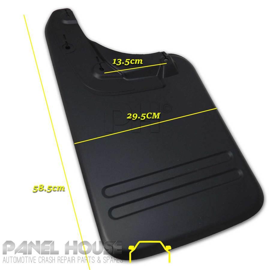 Panel House - Mud Flaps PAIR Rear Plastic 58cm long Fits Toyota Hilux Ute 05 - 14 4WD SR5 - 4X4OC™ | 4x4 Offroad Centre