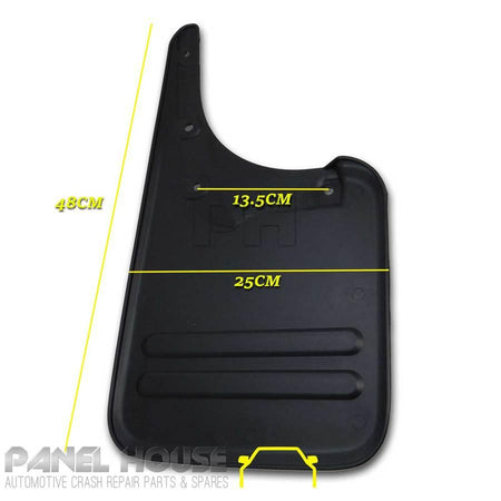 Panel House - Mud Flaps Rear No Flare Type Fits Toyota Hilux 4WD Ute 05 - 14 - 4X4OC™ | 4x4 Offroad Centre