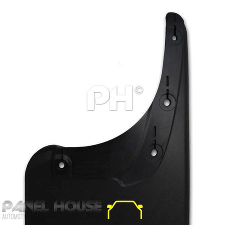 Panel House - Mud Flaps Rear No Flare Type Fits Toyota Hilux 4WD Ute 05 - 14 - 4X4OC™ | 4x4 Offroad Centre