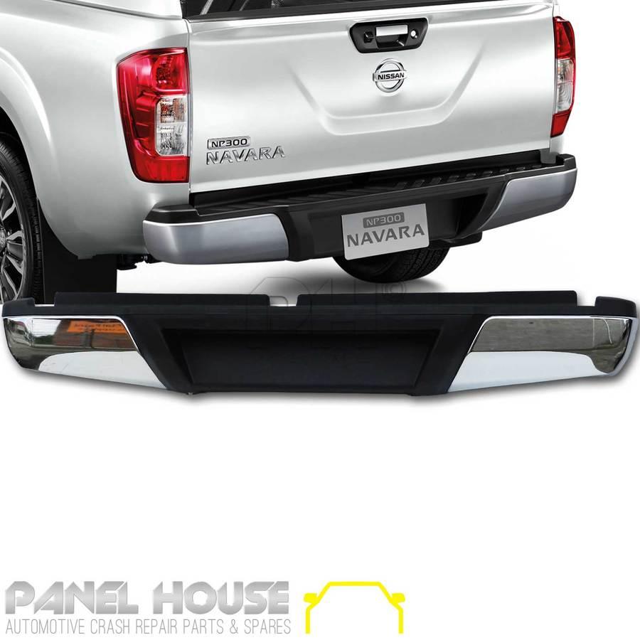 Panel House - NEW Nissan NP300 D23 Navara CHROME Rear Step Bumper Bar & Bracket Assembly - 4X4OC™ | 4x4 Offroad Centre