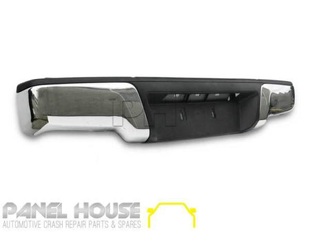 Panel House - Rear Bumper Bar Chrome Fits Isuzu DMAX 2012 - 2020 Flat Top D - MAX - 4X4OC™ | 4x4 Offroad Centre