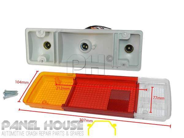 Panel House - Tail Lights PAIR with Square Plug fit Fits Toyota Landcruiser 70 75 78 79 Series - 4X4OC™ | 4x4 Offroad Centre