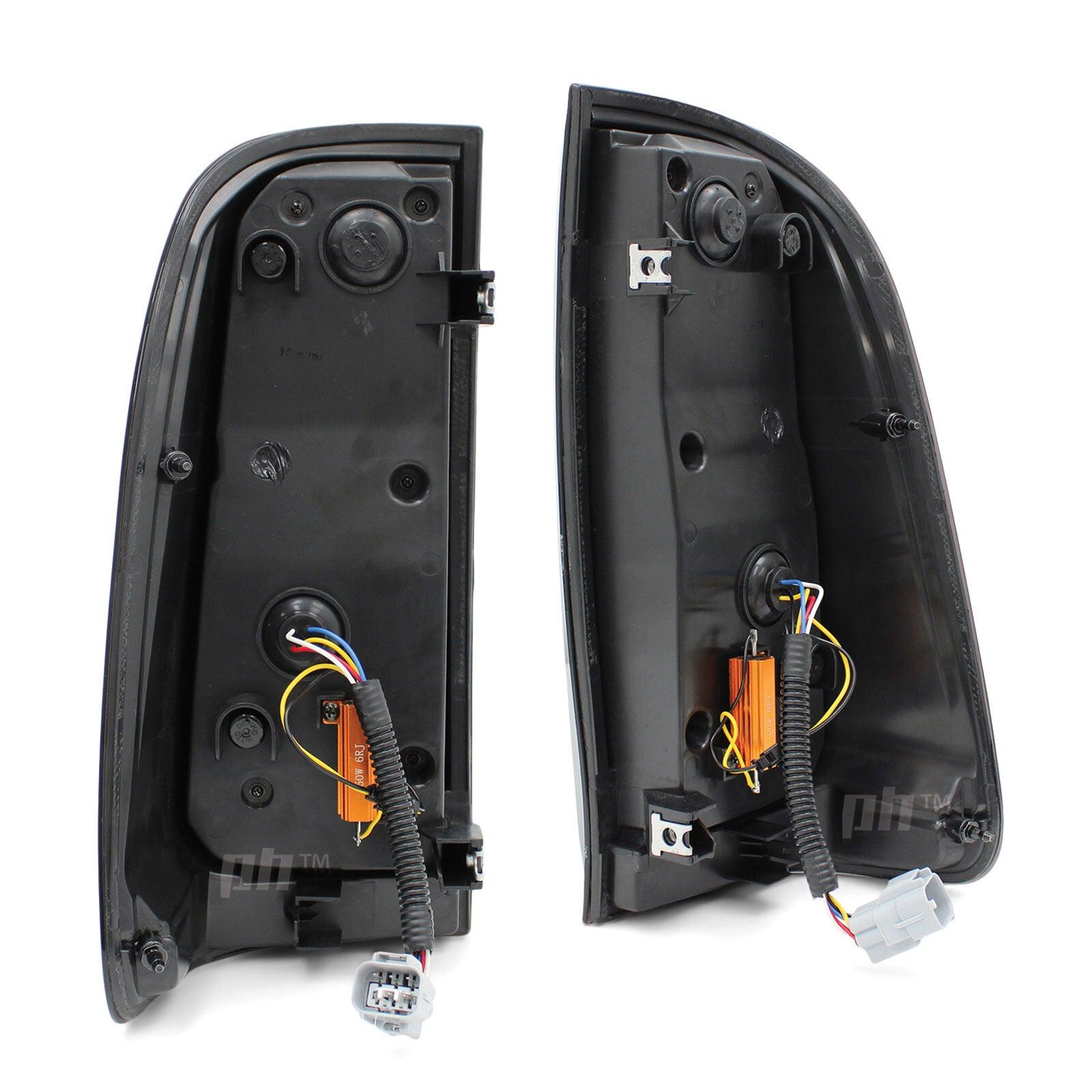 Panel House - Upgrade Black Smoked LED Tail Lights Sequential PAIR Fits Toyota Hilux N70 05 - 14 - 4X4OC™ | 4x4 Offroad Centre