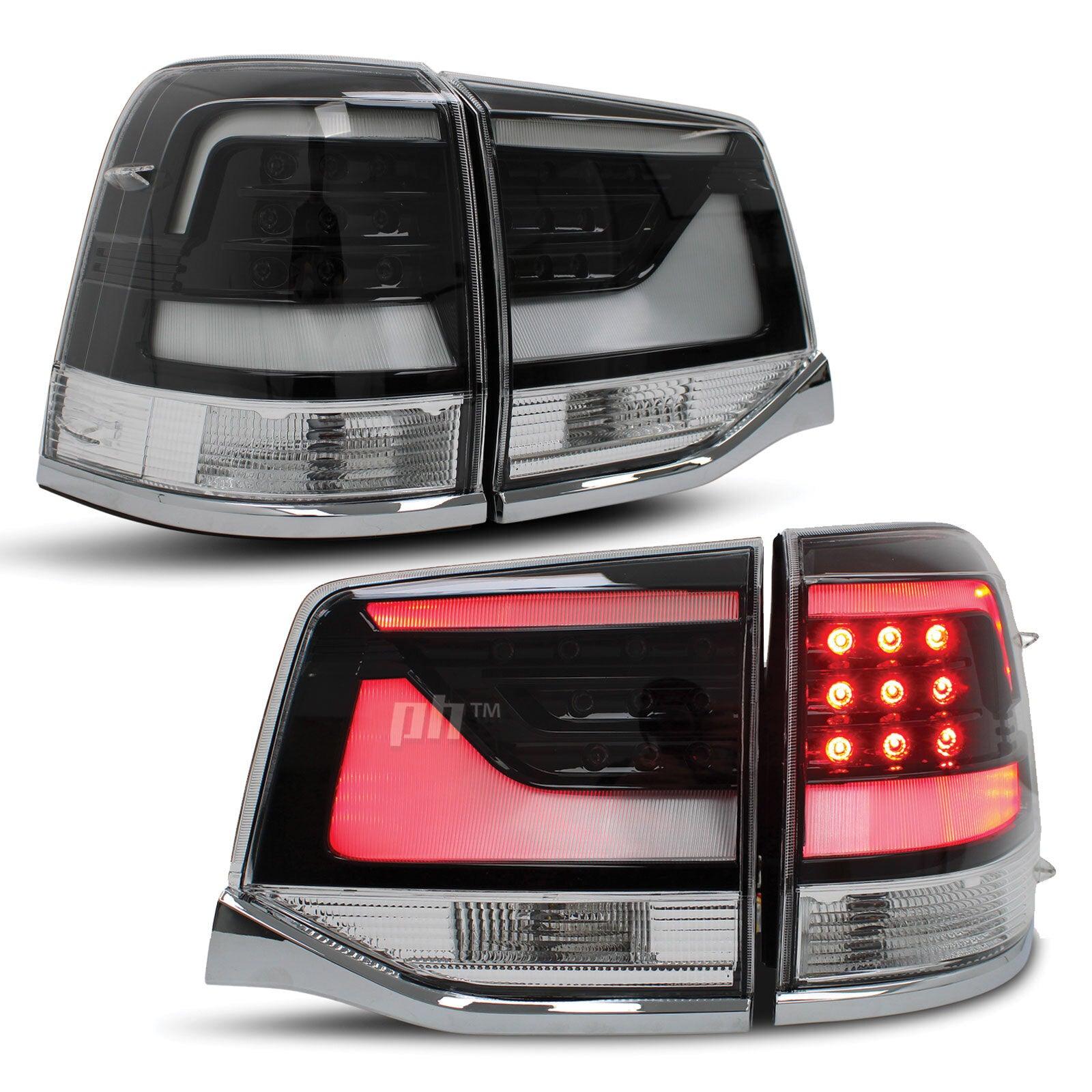 Panel House - Upgrade Black Tail Lights LED SET Fits Toyota Landcruiser 200 Series 2015 - 2021 - 4X4OC™ | 4x4 Offroad Centre