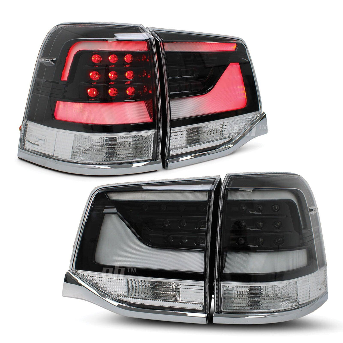 Panel House - Upgrade Black Tail Lights LED SET Fits Toyota Landcruiser 200 Series 2015 - 2021 - 4X4OC™ | 4x4 Offroad Centre