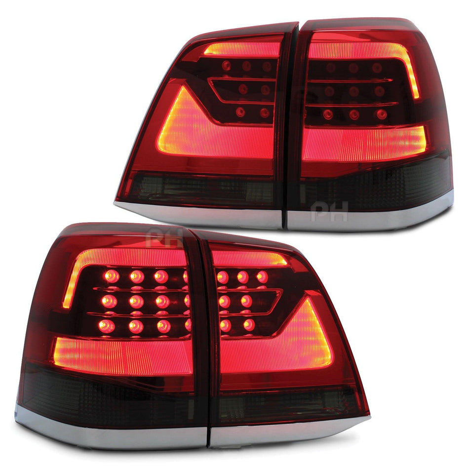 Panel House - Upgrade Smoked Tail Lights LED SET Fits Toyota Landcruiser 200 Series 07 - 15 - 4X4OC™ | 4x4 Offroad Centre