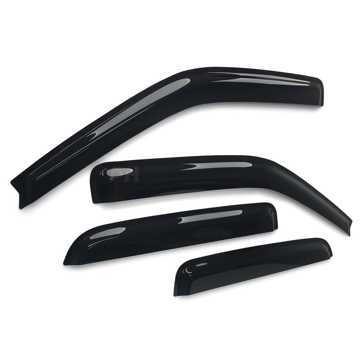 Panel House - Weather Shield Window Visors SET 4 Piece Fits Isuzu DMAX D - MAX Dual Cab 08 - 12 - 4X4OC™ | 4x4 Offroad Centre