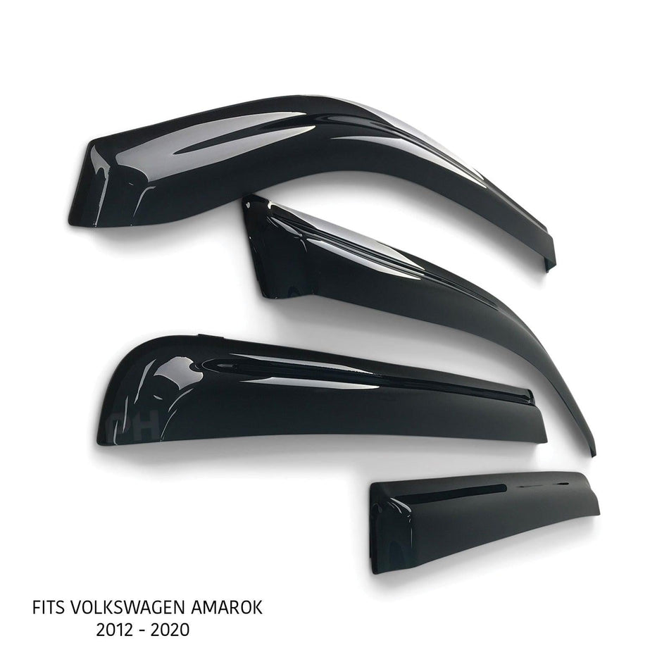 Panel House - Weather Shield Window Visors SET 4 Piece Fits Volkswagen Amarok 2011 - 2020 - 4X4OC™ | 4x4 Offroad Centre