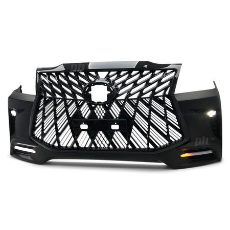 Panel House - Web Style Front Bumper Kit & Black - Chrome Grill Fits Toyota Hilux N70 11 - 15 - 4X4OC™ | 4x4 Offroad Centre