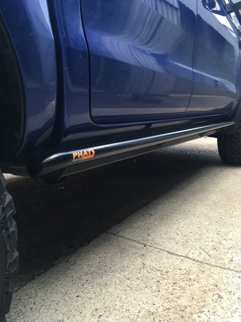 PHAT Bars - Ford Ranger ANGLED Rock Sliders / Side steps - 4X4OC™ | 4x4 Offroad Centre