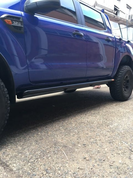 PHAT Bars - Ford Ranger ANGLED Rock Sliders / Side steps - 4X4OC™ | 4x4 Offroad Centre