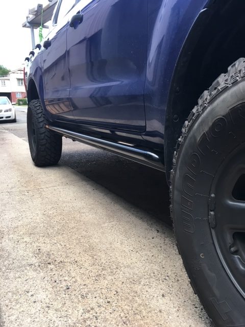 PHAT Bars - Ford Ranger ANGLED Rock Sliders / Side steps - 4X4OC™ | 4x4 Offroad Centre