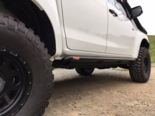 PHAT Bars - Isuzu D - Max 2012 - 2020 ANGLED Rock Sliders / Side Steps - Powdercoated - 4X4OC™ | 4x4 Offroad Centre