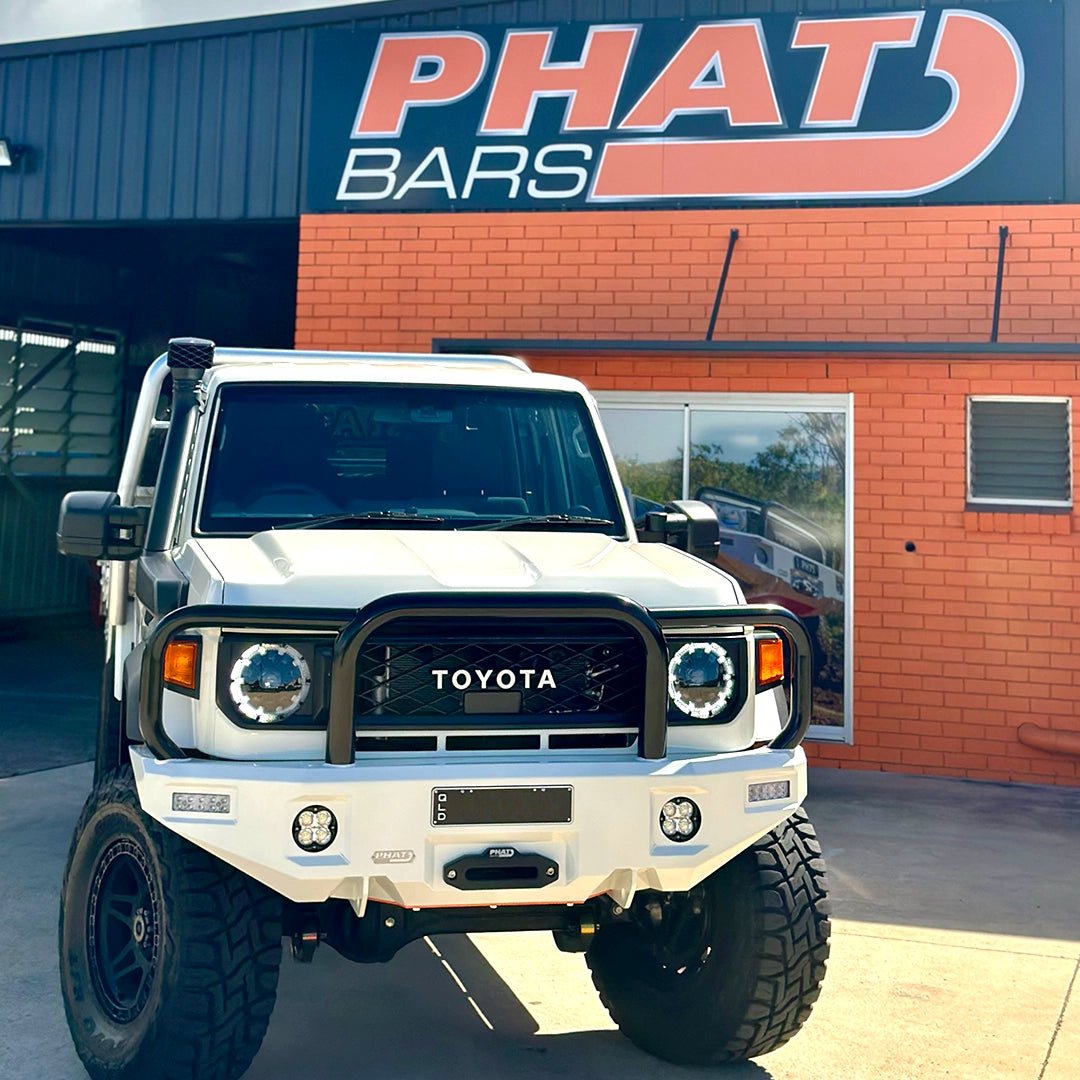 PHAT Bars - LandCruiser 79/76 Series Facelift Bull Bar - 4X4OC™ | 4x4 Offroad Centre