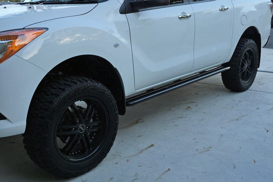 PHAT Bars - Mazda BT - 50 FLAT Rock Sliders / Side Steps - No Ally Step - 4X4OC™ | 4x4 Offroad Centre