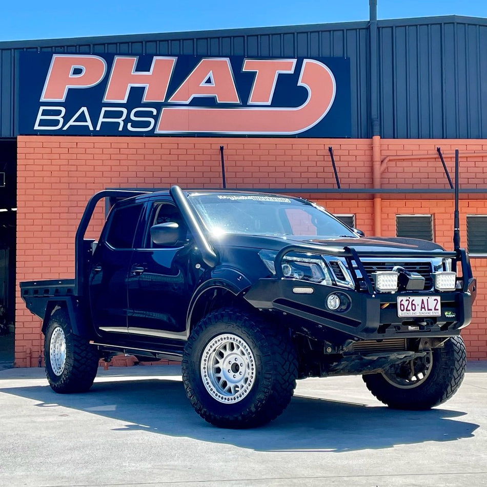 PHAT Bars - Nissan Navara NP300 Rock Sliders / Side Steps - Powdercoated - 4X4OC™ | 4x4 Offroad Centre