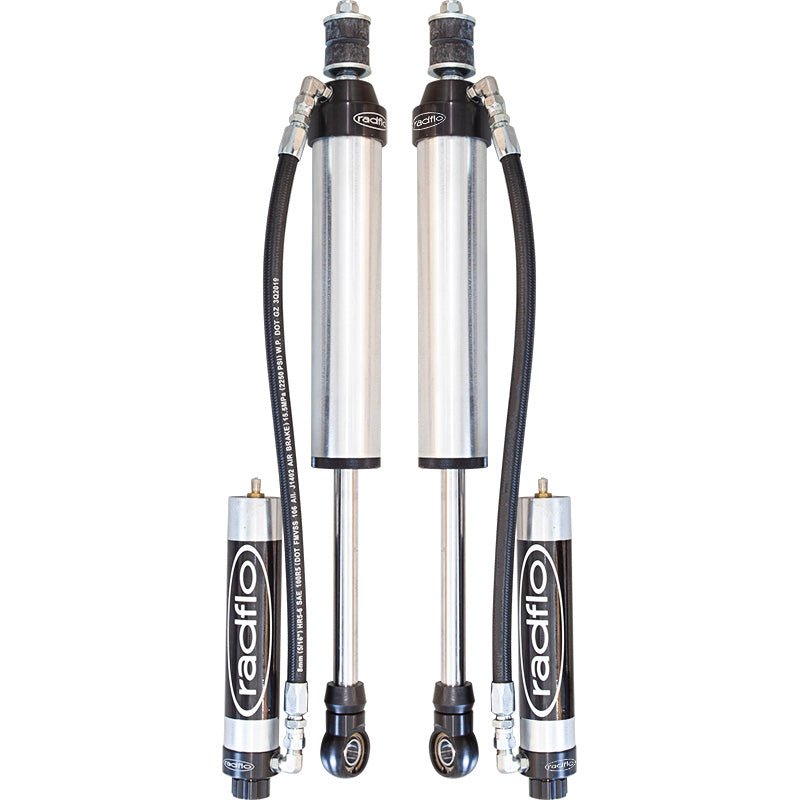 PHAT Bars - PHAT Bars RADFLO 2.5 Remote Reservoir with Adjusters 0” – 2” Rear Shocks - Hilux - 4X4OC™ | 4x4 Offroad Centre