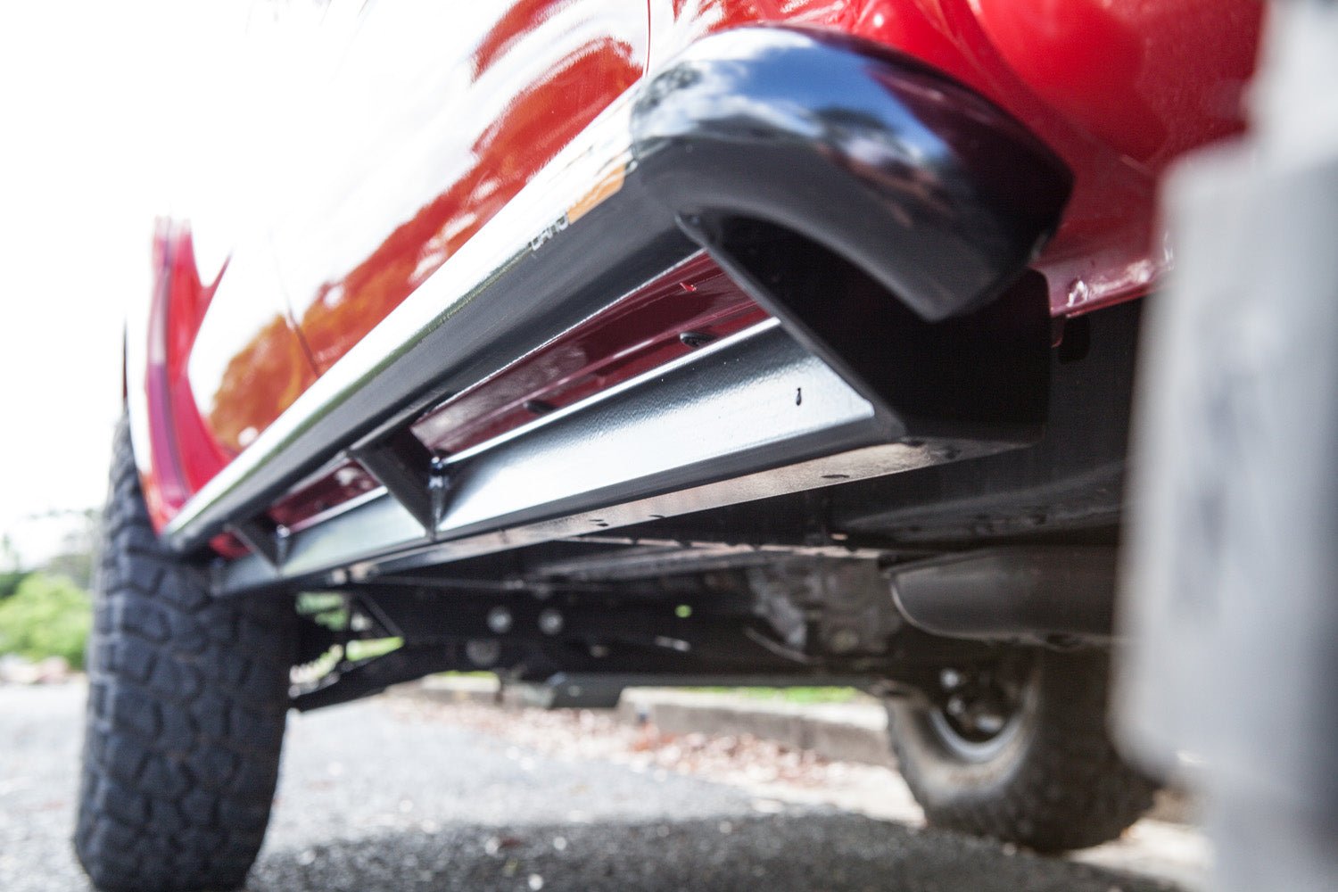 PHAT Bars - Toyota Hilux N70 ANGLED Rock Sliders / Side Steps - Powdercoated - 4X4OC™ | 4x4 Offroad Centre