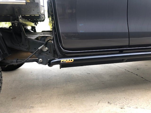 PHAT Bars - Toyota Hilux N80 ANGLED Rock Sliders / Side Steps - Powdercoated - 4X4OC™ | 4x4 Offroad Centre