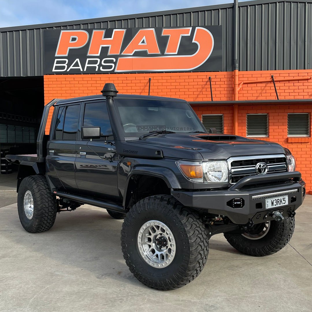 PHAT Bars - Toyota LandCruiser 79/76 Series ANGLED Rock Sliders / Side Steps - 4X4OC™ | 4x4 Offroad Centre