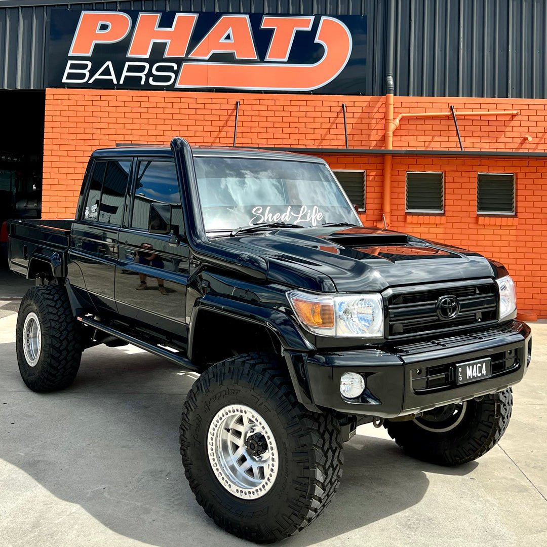 PHAT Bars - Toyota LandCruiser 79/76 Series ANGLED Rock Sliders / Side Steps - 4X4OC™ | 4x4 Offroad Centre