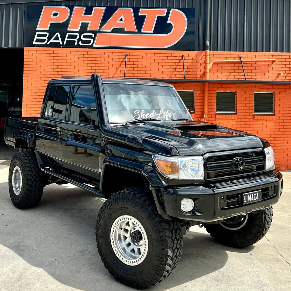 PHAT Bars - Toyota LandCruiser 79/76 Series ANGLED Rock Sliders / Side Steps - 4X4OC™ | 4x4 Offroad Centre