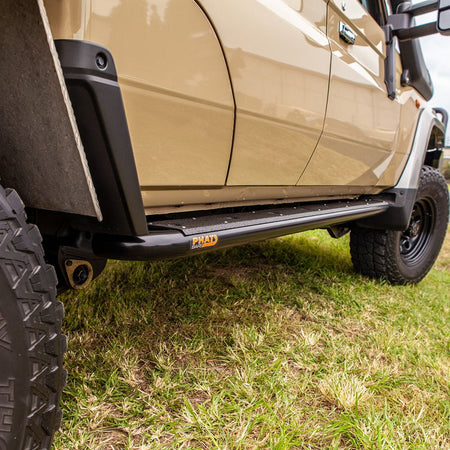 PHAT Bars - Toyota LandCruiser 79/76 Series FLAT Rock Sliders / Side Steps - 4X4OC™ | 4x4 Offroad Centre