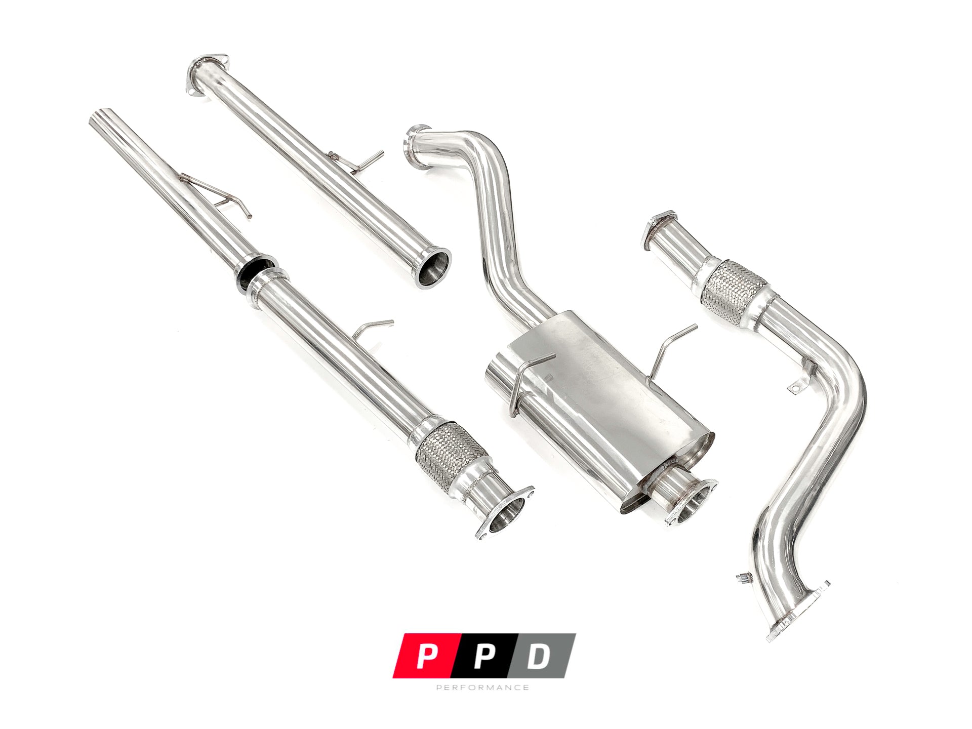 PPD Performance - Ford Courier (1996 - 2006) 2.5L 3' Stainless Steel Turbo Back Exhaust - 4X4OC™ | 4x4 Offroad Centre